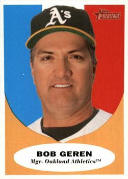 #224 Bob Geren - Oakland Athletics - 2010 Topps Heritage Baseball