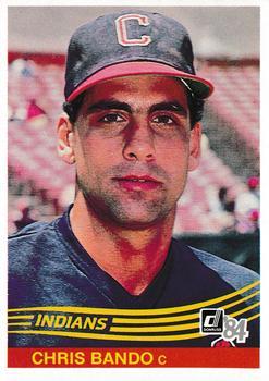 #224 Chris Bando - Cleveland Indians - 1984 Donruss Baseball