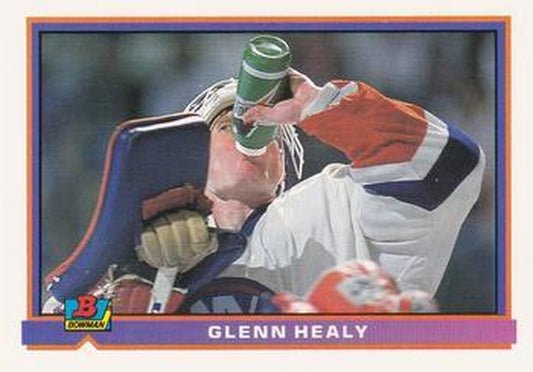 #224 Glenn Healy - New York Islanders - 1991-92 Bowman Hockey