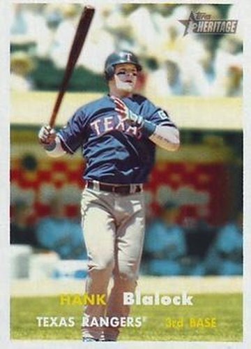 #224 Hank Blalock - Texas Rangers - 2006 Topps Heritage Baseball
