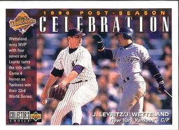 #224 Jim Leyritz / John Wetteland - New York Yankees - 1997 Collector's Choice Baseball