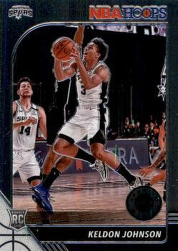 #224 Keldon Johnson - San Antonio Spurs - 2019-20 Hoops Premium Stock Basketball