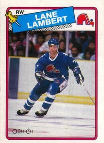 #224 Lane Lambert - Quebec Nordiques - 1988-89 O-Pee-Chee Hockey