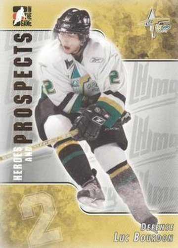 #224 Luc Bourdon - Val-d'Or Foreurs - 2004-05 In The Game Heroes and Prospects Hockey