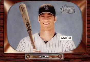 #224 Matt Macri - Colorado Rockies - 2004 Bowman Heritage Baseball