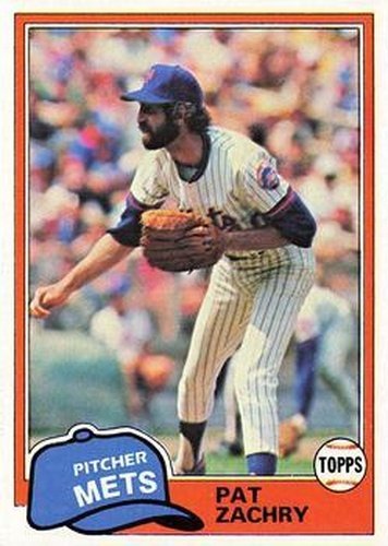 #224 Pat Zachry - New York Mets - 1981 Topps Baseball