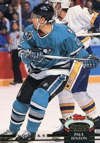 #224 Paul Fenton - San Jose Sharks - 1992-93 Stadium Club Hockey