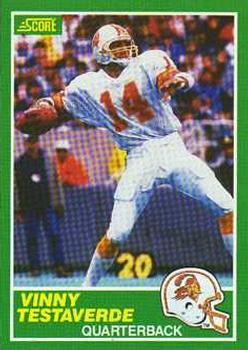 #224 Vinny Testaverde - Tampa Bay Buccaneers - 1989 Score Football