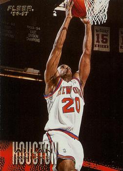 #224 Allan Houston - New York Knicks - 1996-97 Fleer Basketball