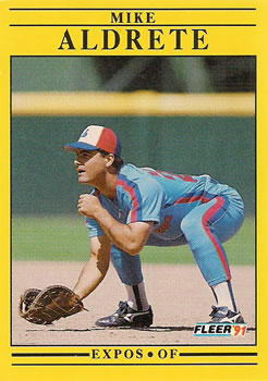 #224 Mike Aldrete - Montreal Expos - 1991 Fleer Baseball