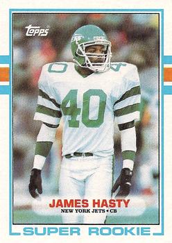 #224 James Hasty - New York Jets - 1989 Topps Football