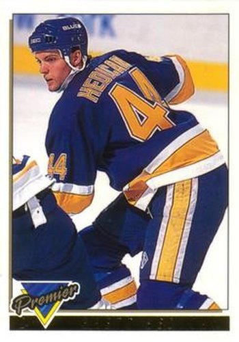 #224 Bret Hedican - St. Louis Blues - 1993-94 O-Pee-Chee Premier Hockey - Gold