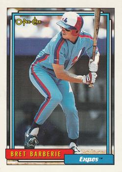#224 Bret Barberie - Montreal Expos - 1992 O-Pee-Chee Baseball