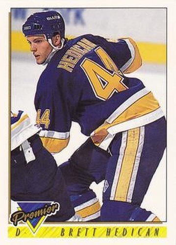 #224 Bret Hedican - St. Louis Blues - 1993-94 Topps Premier Hockey