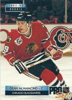 #224 Dean McAmmond - Chicago Blackhawks - 1992-93 Pro Set Hockey