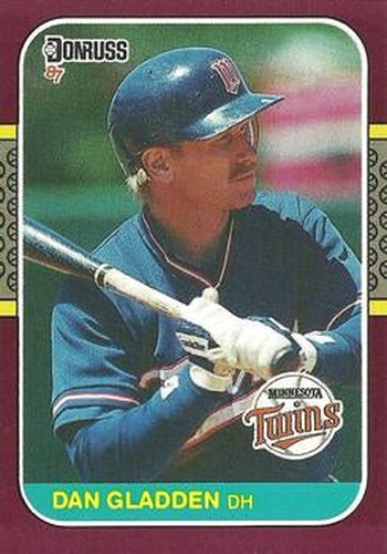 #224 Dan Gladden - Minnesota Twins - 1987 Donruss Opening Day Baseball