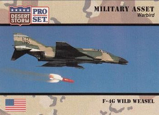 #224 F-4G Wild Weasel - 1991 Pro Set Desert Storm