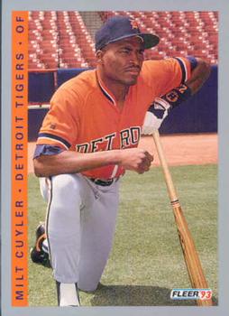 #224 Milt Cuyler - Detroit Tigers - 1993 Fleer Baseball