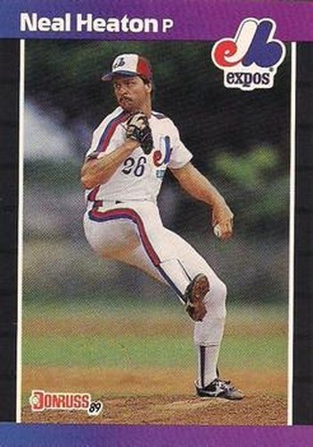 #224 Neal Heaton - Montreal Expos - 1989 Donruss Baseball