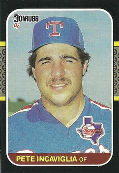 #224 Pete Incaviglia - Texas Rangers - 1987 Donruss Baseball