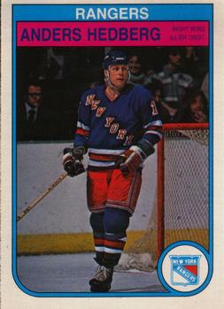 #225 Anders Hedberg - New York Rangers - 1982-83 O-Pee-Chee Hockey