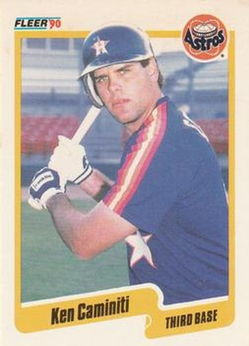#225 Ken Caminiti - Houston Astros - 1990 Fleer USA Baseball