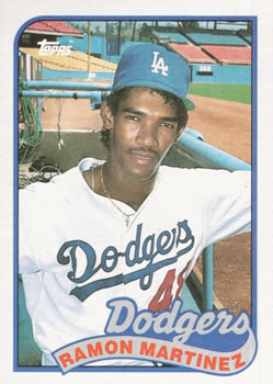 #225 Ramon Martinez - Los Angeles Dodgers - 1989 Topps Baseball