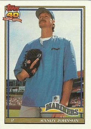 #225 Randy Johnson - Seattle Mariners - 1991 Topps Baseball