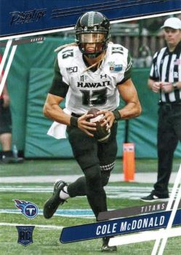 #225 Cole McDonald - Tennessee Titans - 2020 Panini Prestige Football