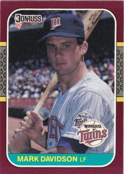 #225 Mark Davidson - Minnesota Twins - 1987 Donruss Opening Day Baseball