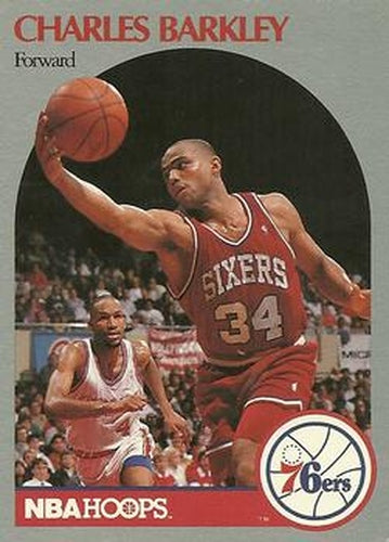 #225 Charles Barkley - Philadelphia 76ers - 1990-91 Hoops Basketball