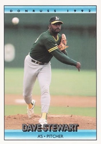 #225 Dave Stewart - Oakland Athletics - 1992 Donruss Baseball