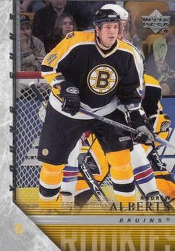 #225 Andrew Alberts - Boston Bruins - 2005-06 Upper Deck Hockey