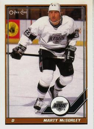 #225 Marty McSorley - Los Angeles Kings - 1991-92 O-Pee-Chee Hockey