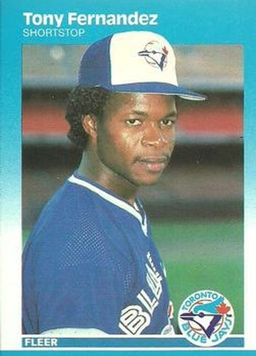 #225 Tony Fernandez - Toronto Blue Jays - 1987 Fleer Baseball