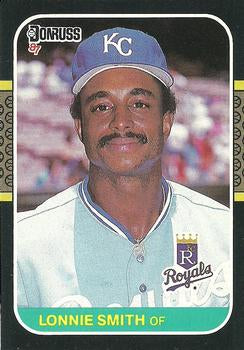 #225 Lonnie Smith - Kansas City Royals - 1987 Donruss Baseball