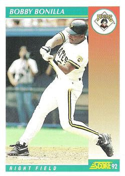 #225 Bobby Bonilla - Pittsburgh Pirates - 1992 Score Baseball