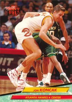 #225 Jon Koncak - Atlanta Hawks - 1992-93 Ultra Basketball