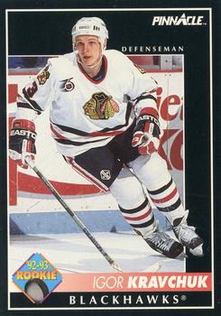 #225 Igor Kravchuk - Chicago Blackhawks - 1992-93 Pinnacle Canadian Hockey