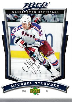 #225 Michael Nylander - Washington Capitals - 2007-08 Upper Deck MVP Hockey