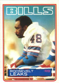 #225 Roosevelt Leaks - Buffalo Bills - 1983 Topps Football