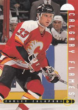 #225 Zarley Zalapski - Calgary Flames - 1995-96 Leaf Hockey