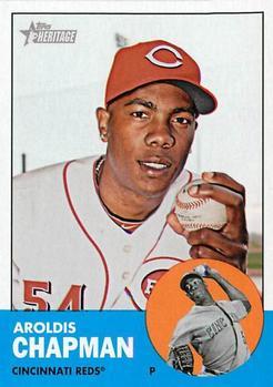 #225 Aroldis Chapman - Cincinnati Reds - 2012 Topps Heritage Baseball