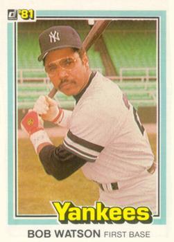 #225 Bob Watson - New York Yankees - 1981 Donruss Baseball
