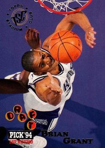 #225 Brian Grant - Sacramento Kings - 1994-95 Stadium Club Basketball