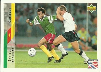 #225 Cyrille Makanaky - Cameroon - 1994 Upper Deck World Cup Contenders English/Spanish Soccer
