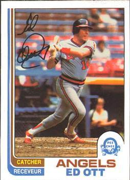 #225 Ed Ott - California Angels - 1982 O-Pee-Chee Baseball
