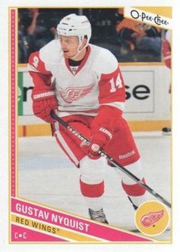 #225 Gustav Nyquist - Detroit Red Wings - 2013-14 O-Pee-Chee Hockey