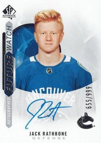 #225 Jack Rathbone - Vancouver Canucks - 2020-21 SP Authentic Hockey