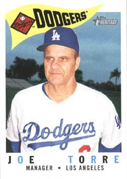 #225 Joe Torre - Los Angeles Dodgers - 2009 Topps Heritage Baseball